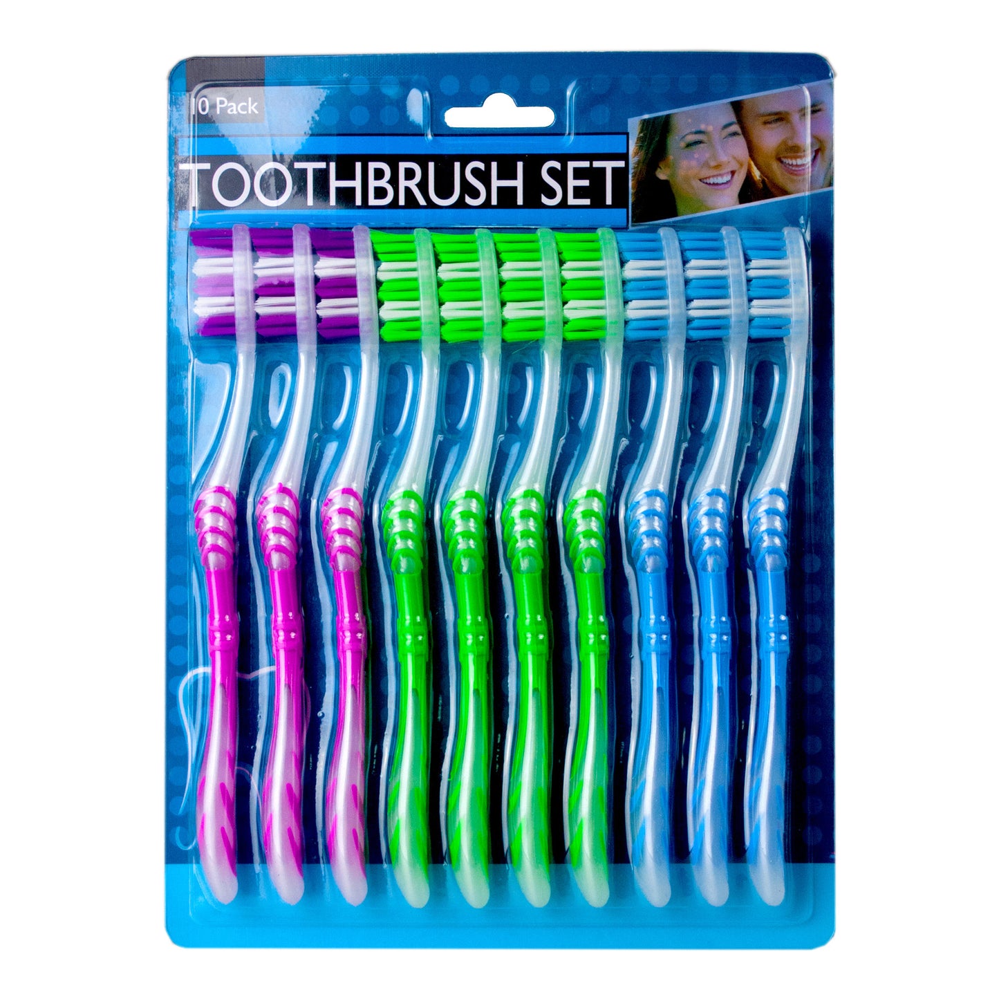 toothbrush sets - 10 pack -- 12 per case