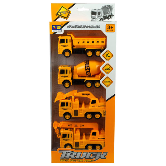 4 pack construction trucks -  -- 5 per box