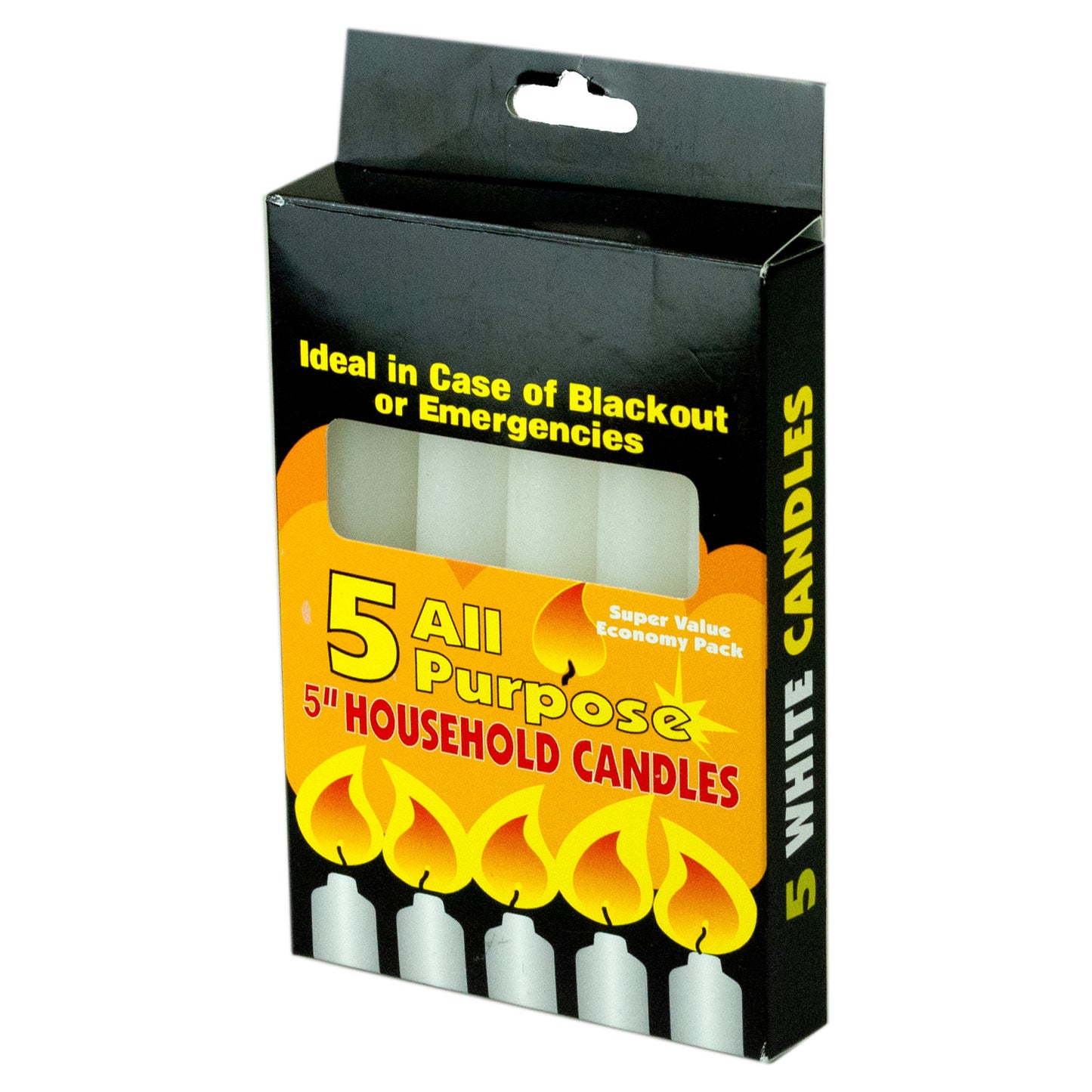 5 pack all-purpose candles -  -- 40 per box