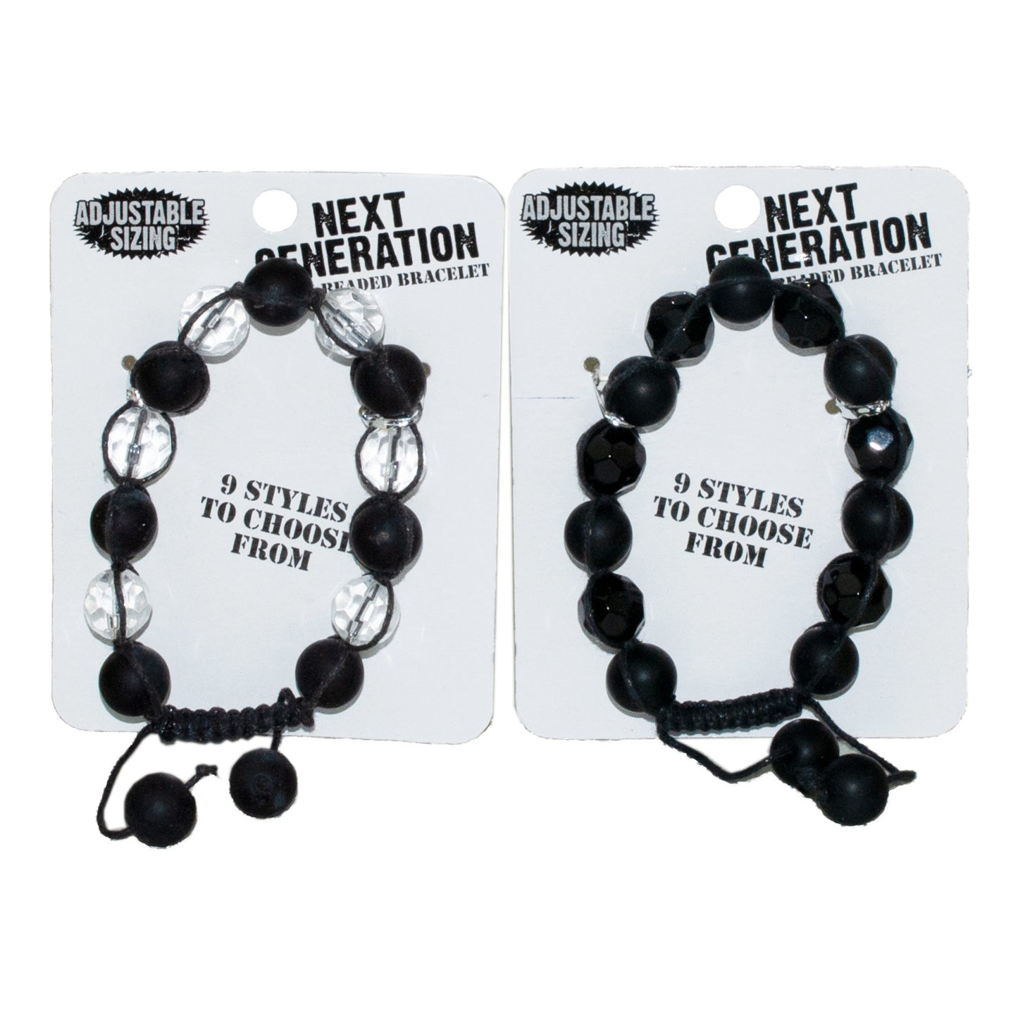 next generation black bead bracelets -  -- 71 per box