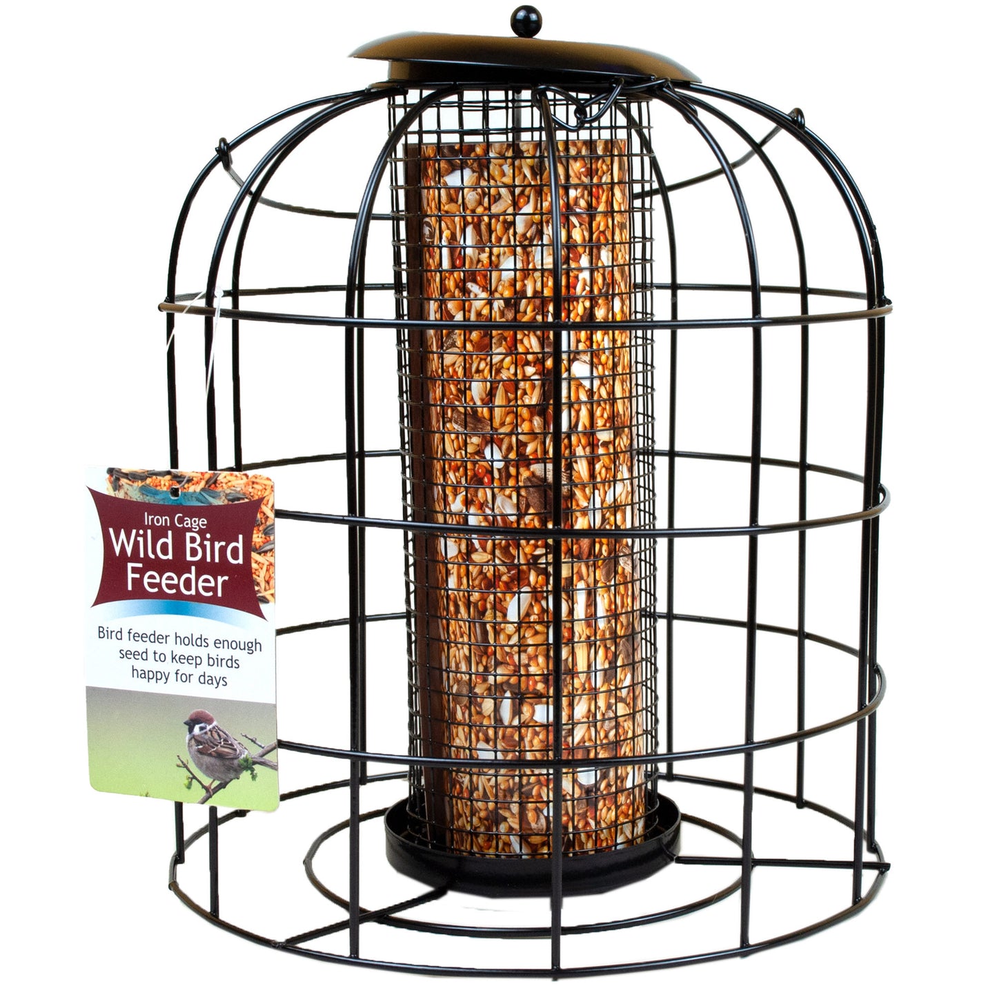 iron wire cage bird feeders - bulk -- 4 per box