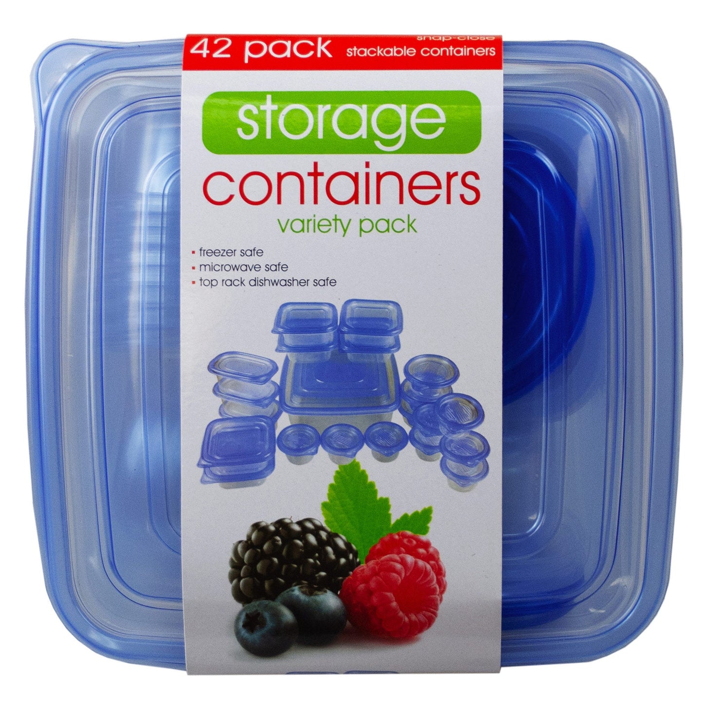 42 piece food storage set - bpa free  -- 4 per box