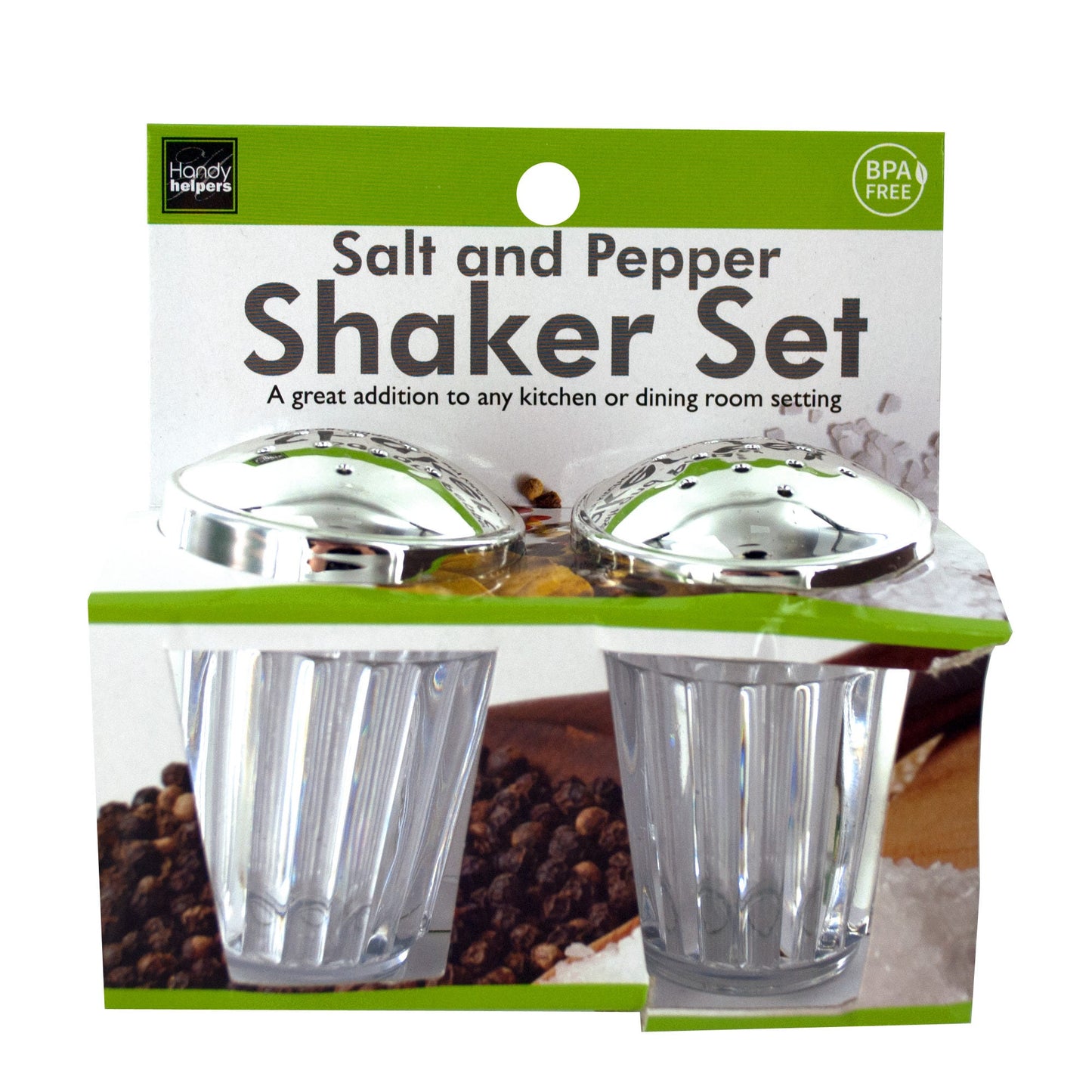 crystal look salt & pepper shaker sets -- 23 per box