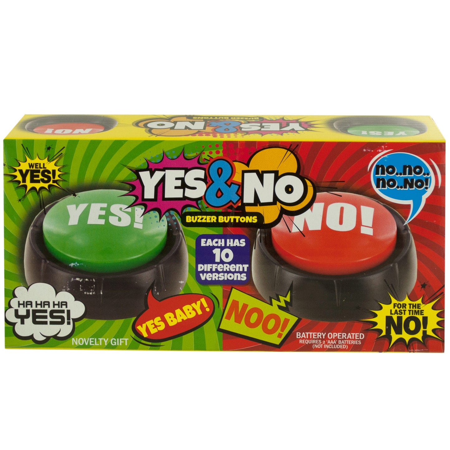 talking yes & no buzzer buttons  -- 4 per box