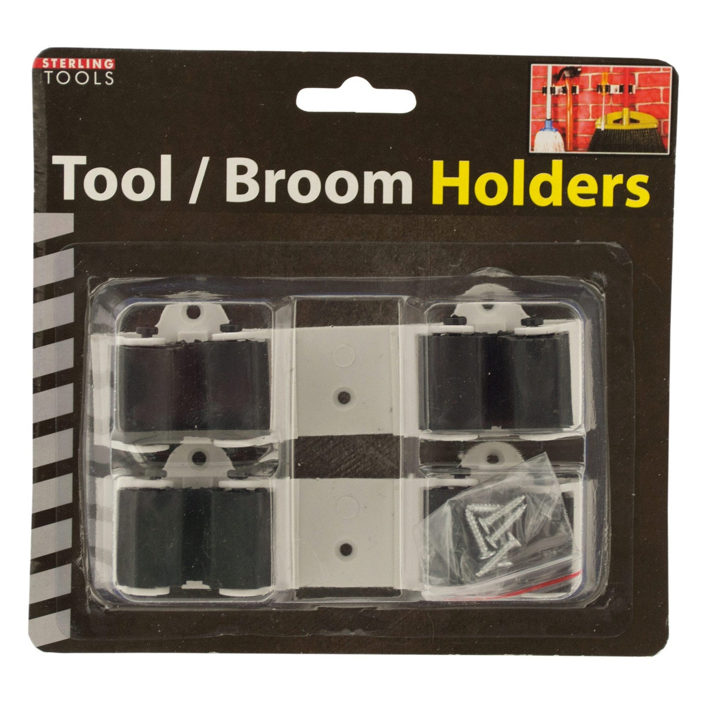 wall mount tool & broom holders -- 10 per box