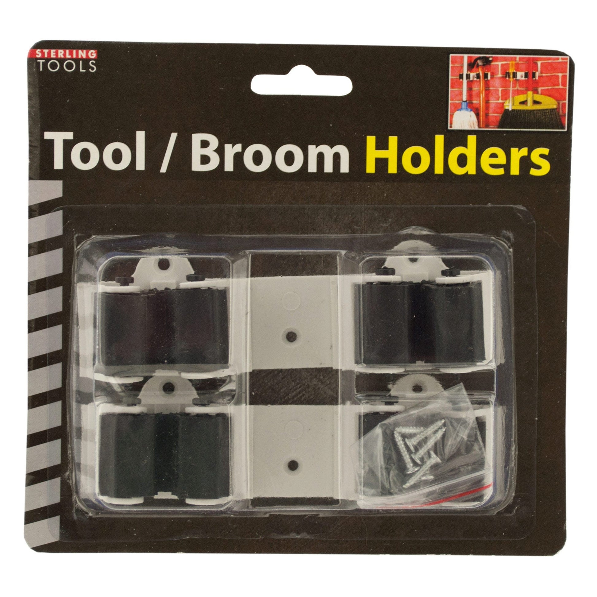 wall mount tool & broom holders -- 10 per box