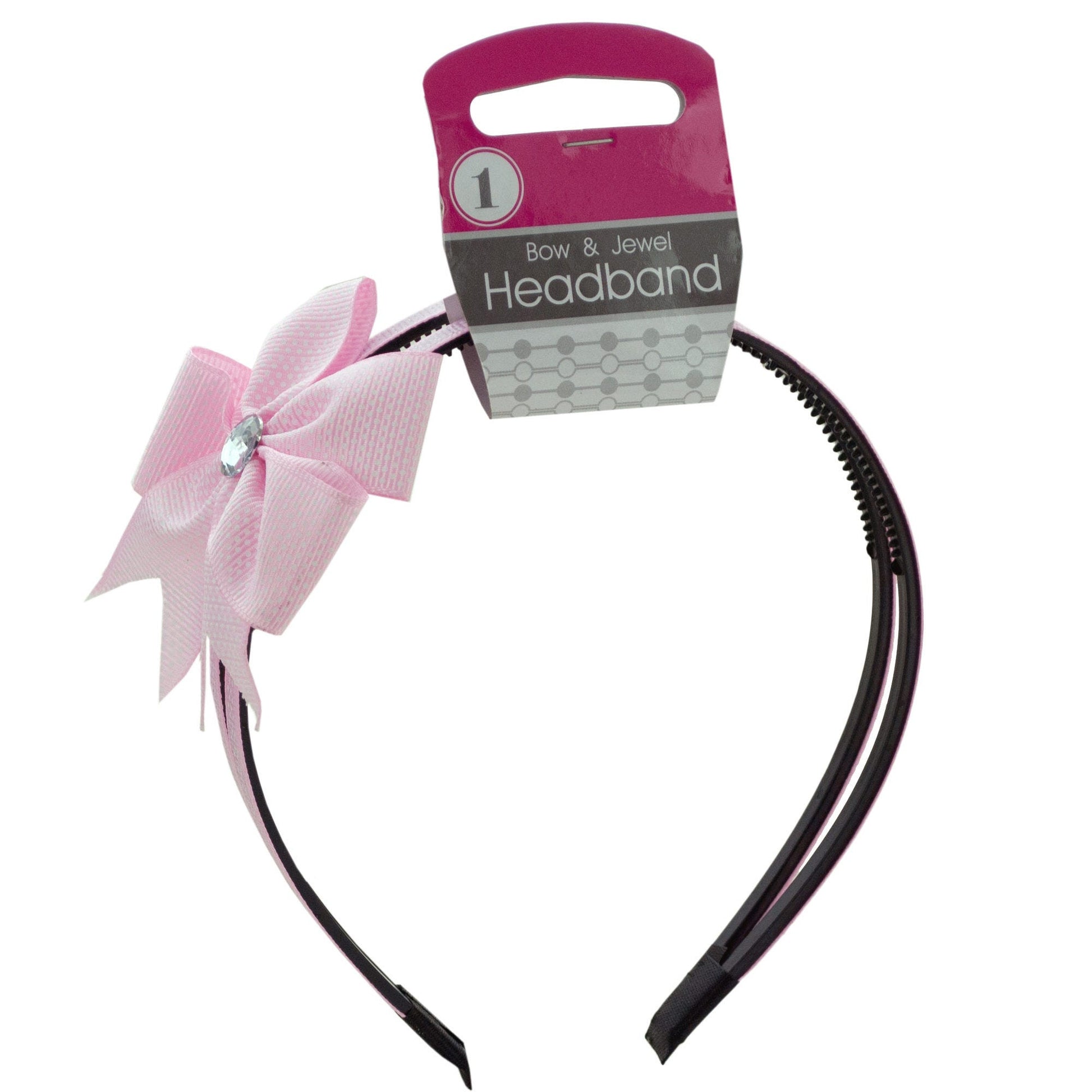 alice headband with bow & jewel accent  -- 45 per box