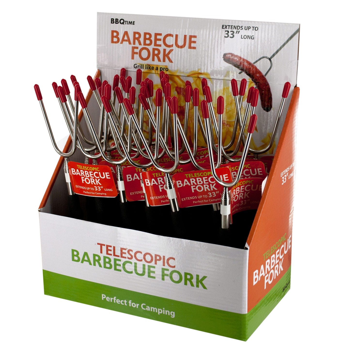 telescopic bbq fork countertop display -- 24 per case