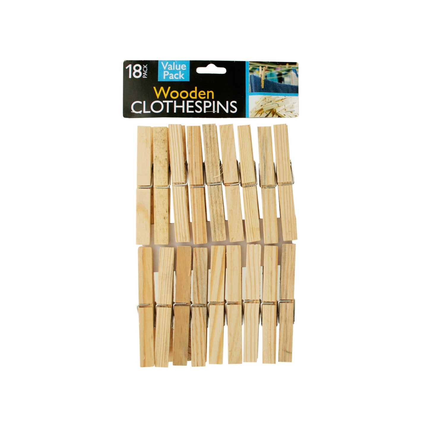 wooden clothespins - home & garden -- 25 per box