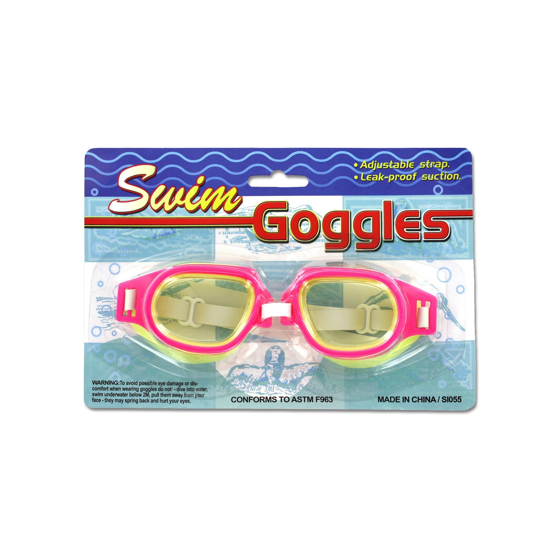 adjustable leakproof swim goggles -  -- 23 per box