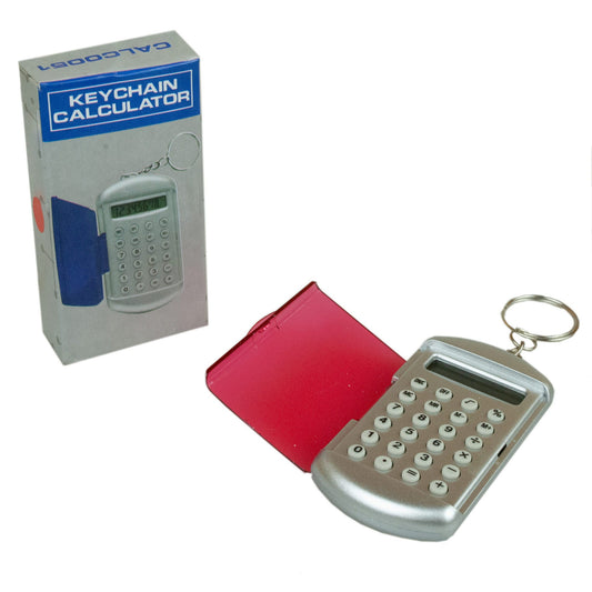 key chain calculator - 8 digit display - red  -- 89 per box