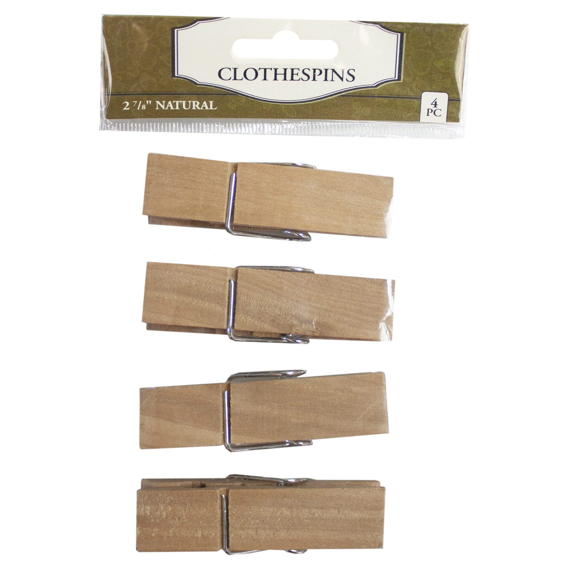 wood clothespins 4 pack  -  -- 86 per box