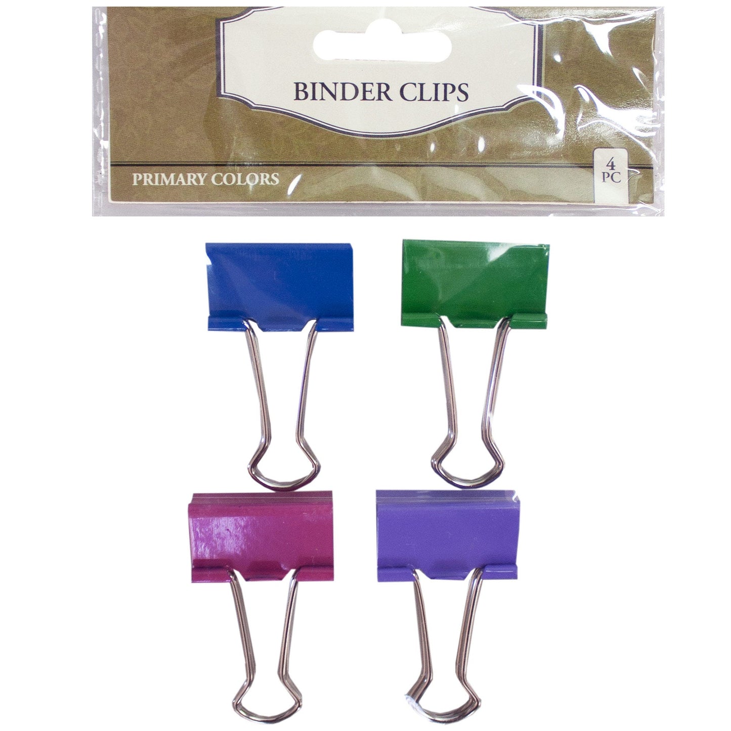 bulk binder clips - 4-pack  -- 89 per box