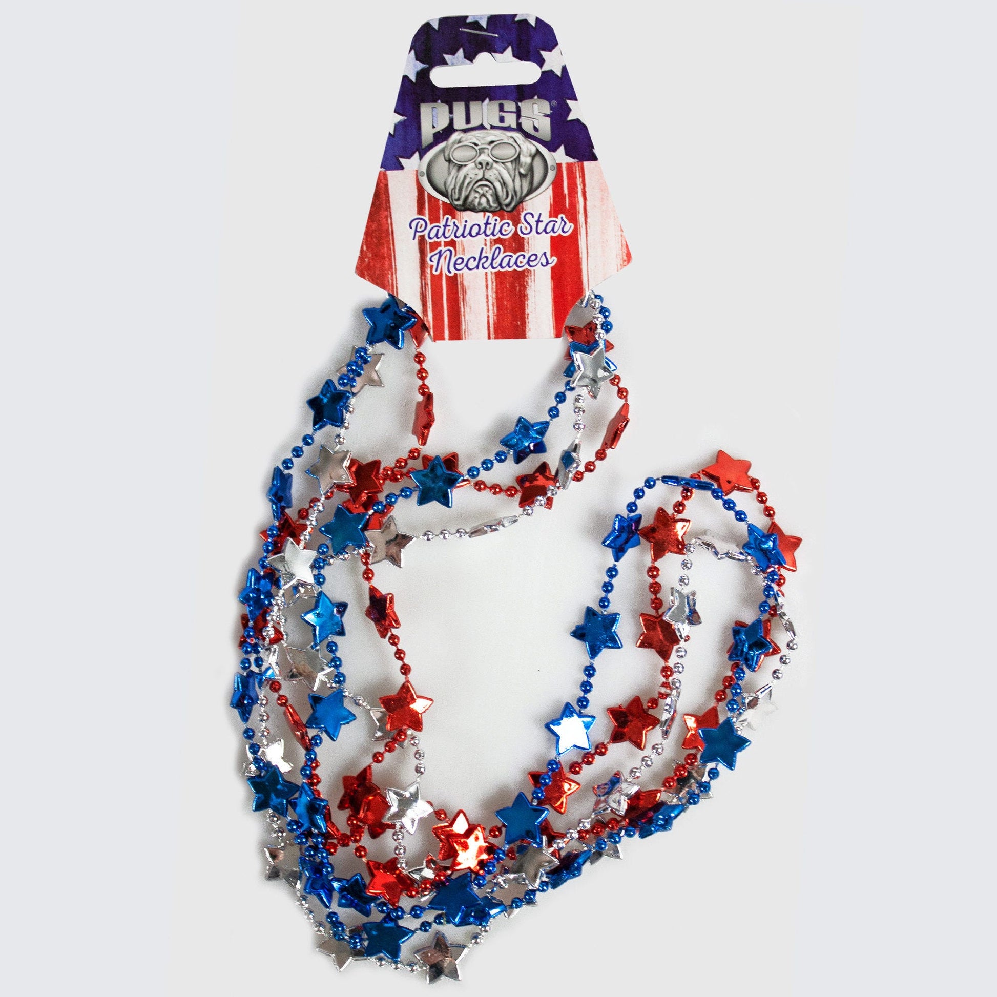 patriotic star necklaces  - bulk -- 86 per box