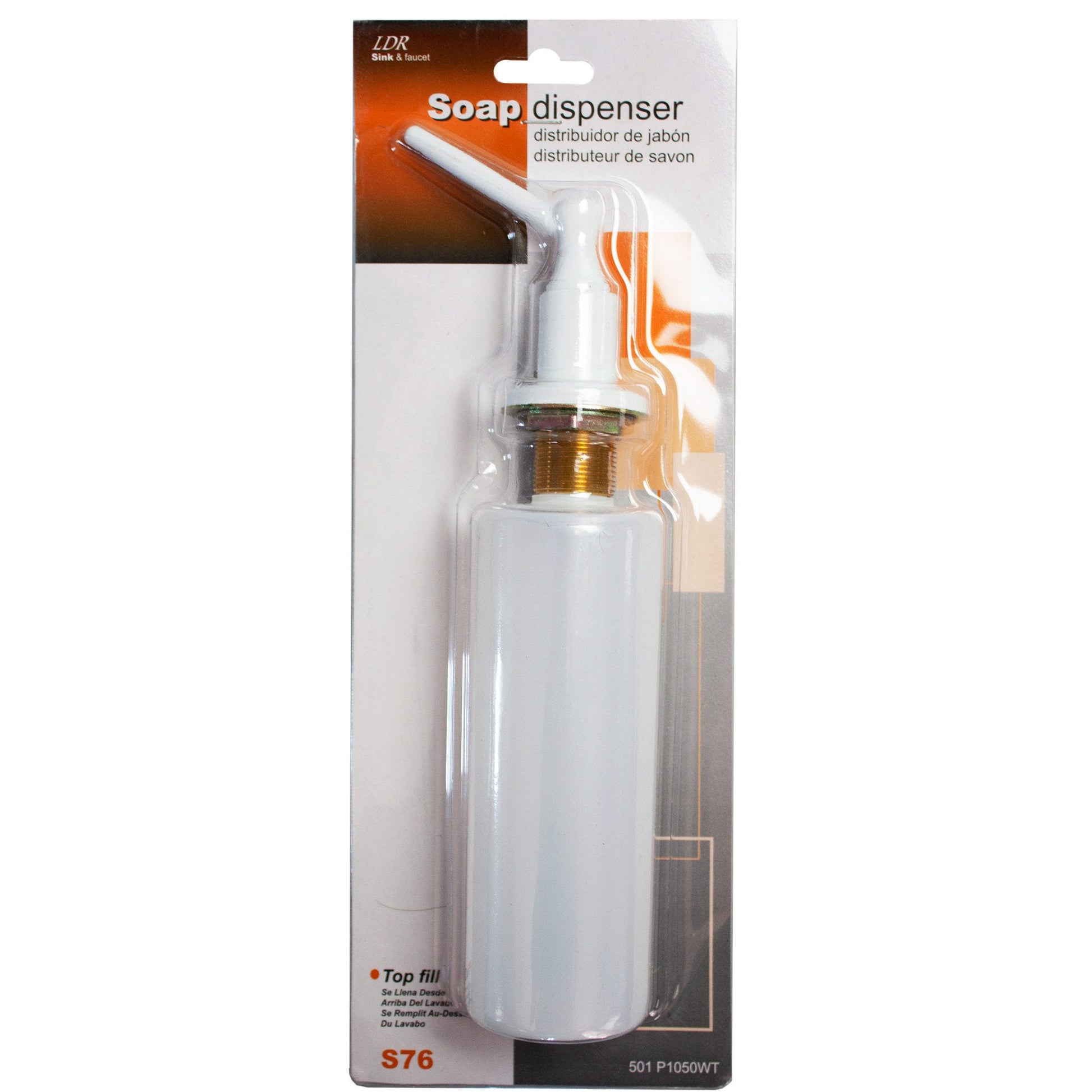 white soap dispenser - bulk -- 10 per case