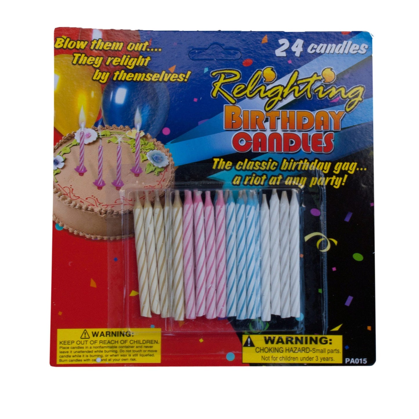 relighting birthday candles  - party supplies -- 29 per box