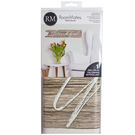 thankful peel & stick wall decals set  -- 4 per case