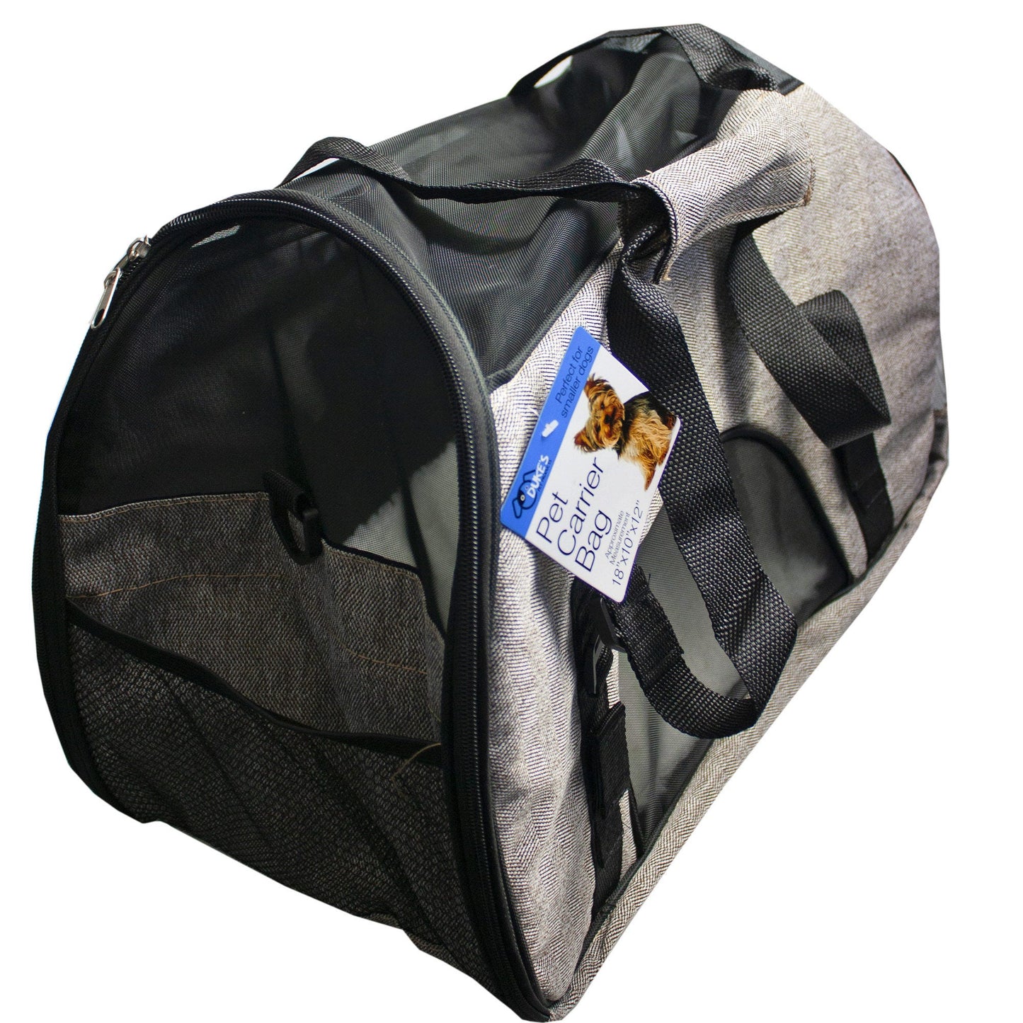 foldable pet carrier bags - mesh & cloth -- 2 per box