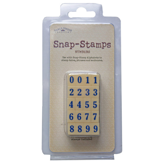 snap stamps set numbers formal 1/4  -- 45 per box