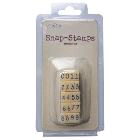 snap stamps set numbers casual 1/8 -   -- 56 per box