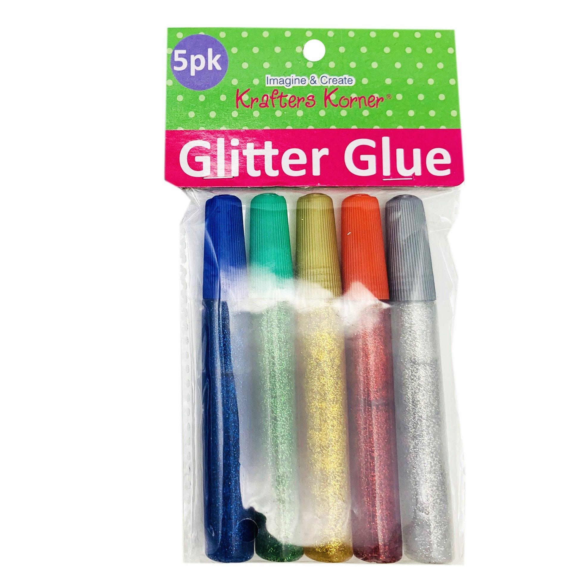 glitter glue 5 pack - - 180 units per case -- 69 per box