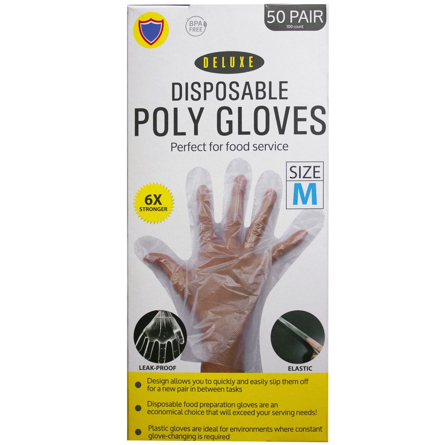 medium tpe gloves - 100 pack -- 7 per box