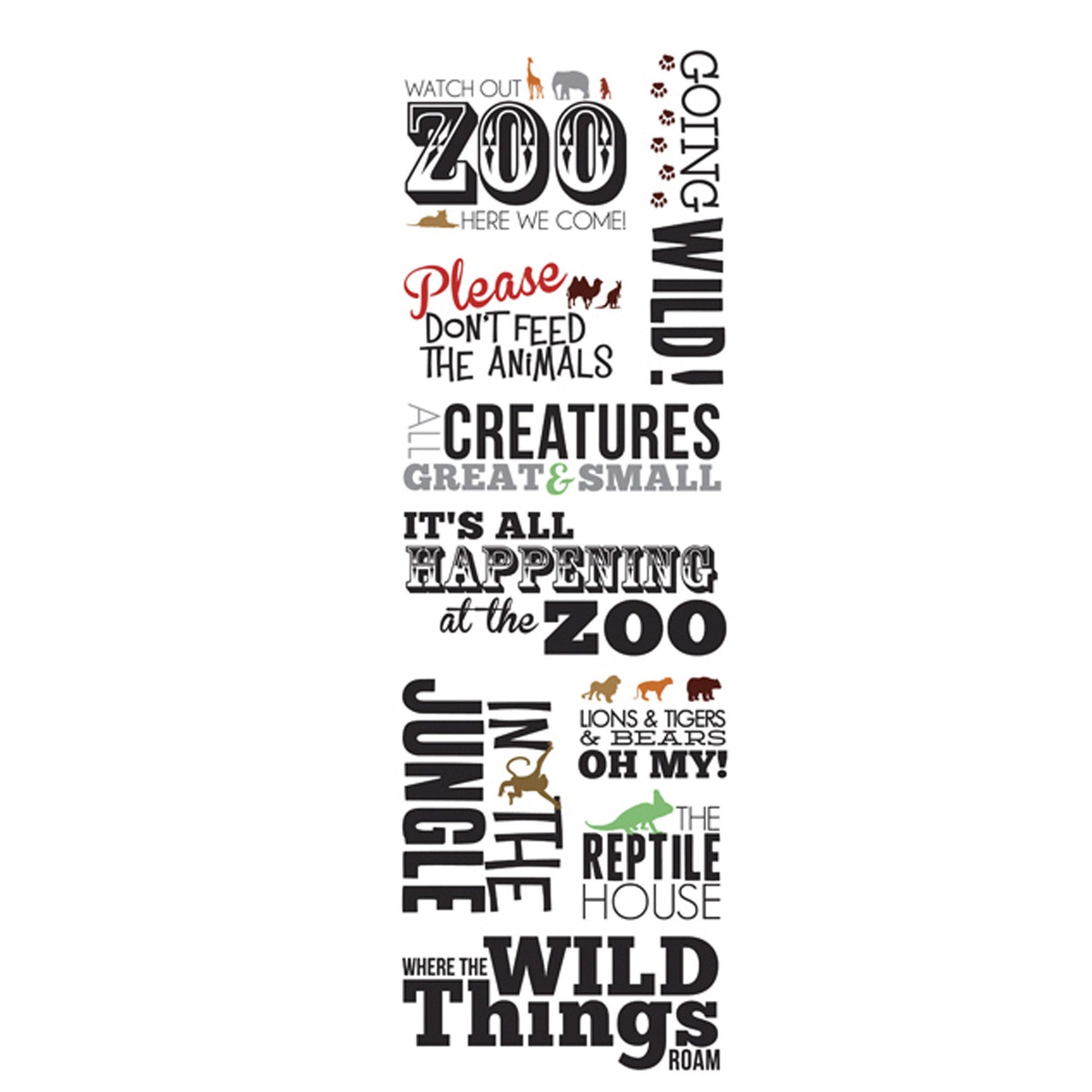 momenta zoo phrase stickers  - bulk -- 86 per box