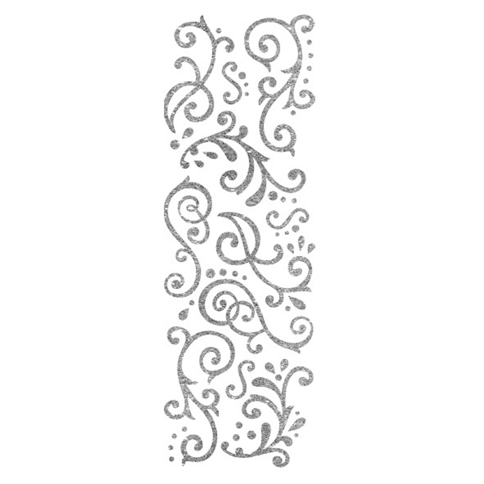 momenta silver glitter stickers - 50 pieces - bulk  -- 86 per box