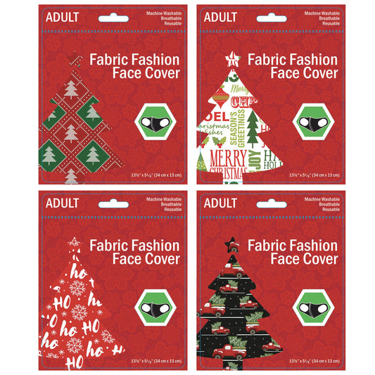 adult christmas face masks - 2500 per case - 4 assorted designs -- 69 per box