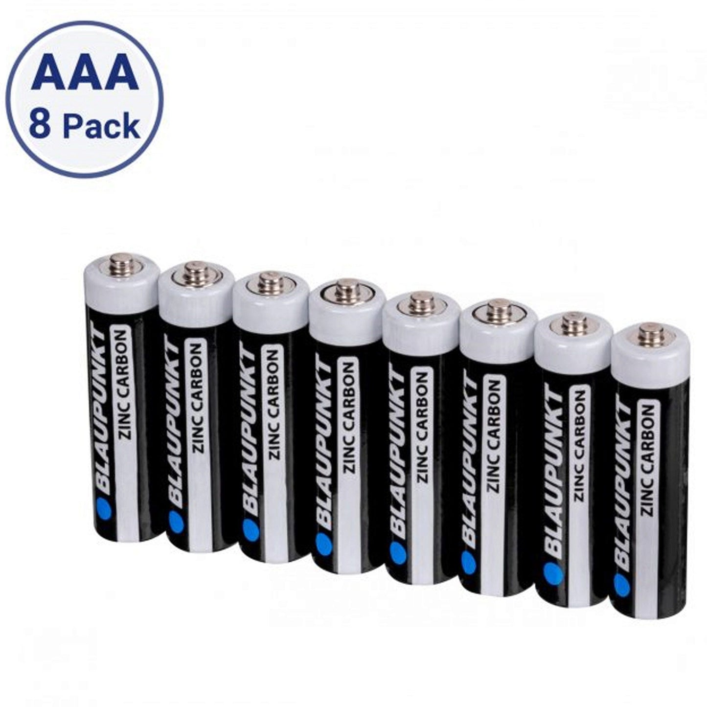 blaupunkt zinc carbon aaa batteries - 8 pack -- 26 per box