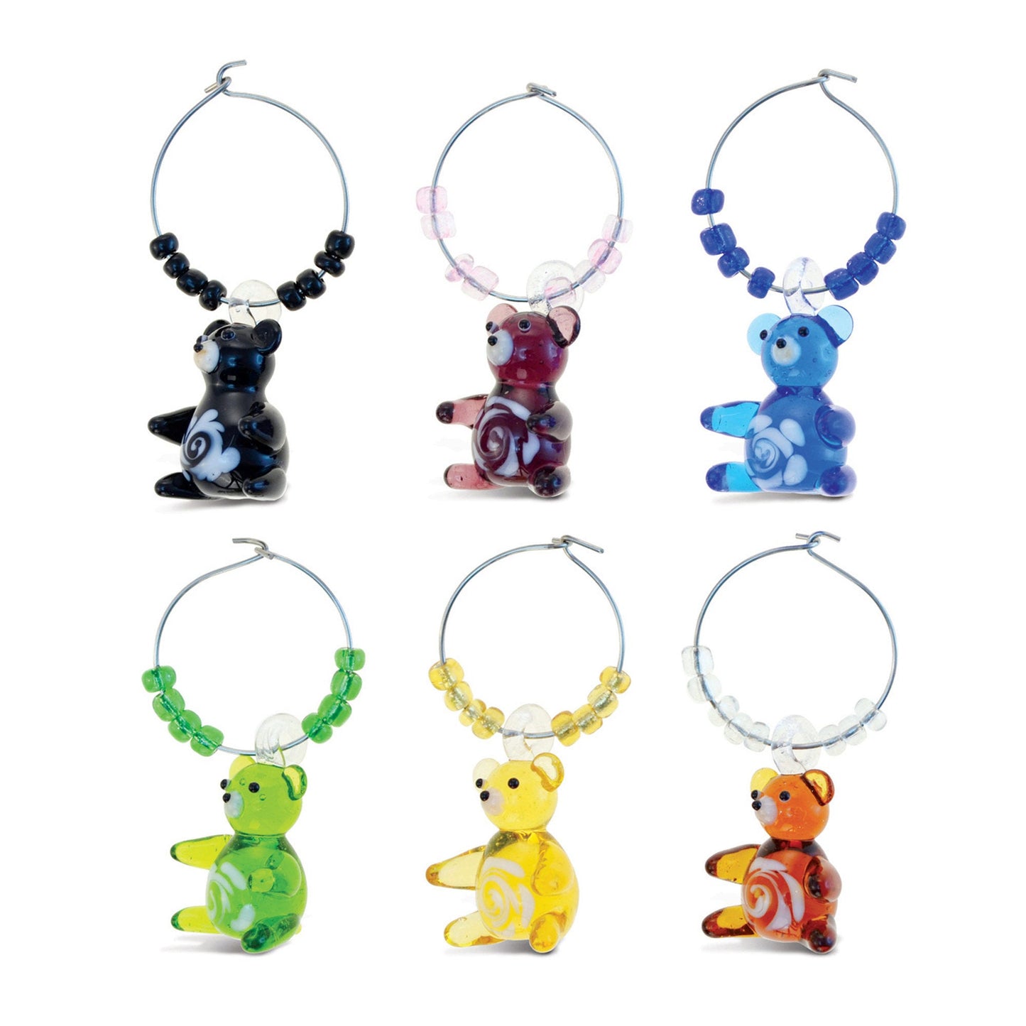 lobster glass wine charms -  -- 63 per box