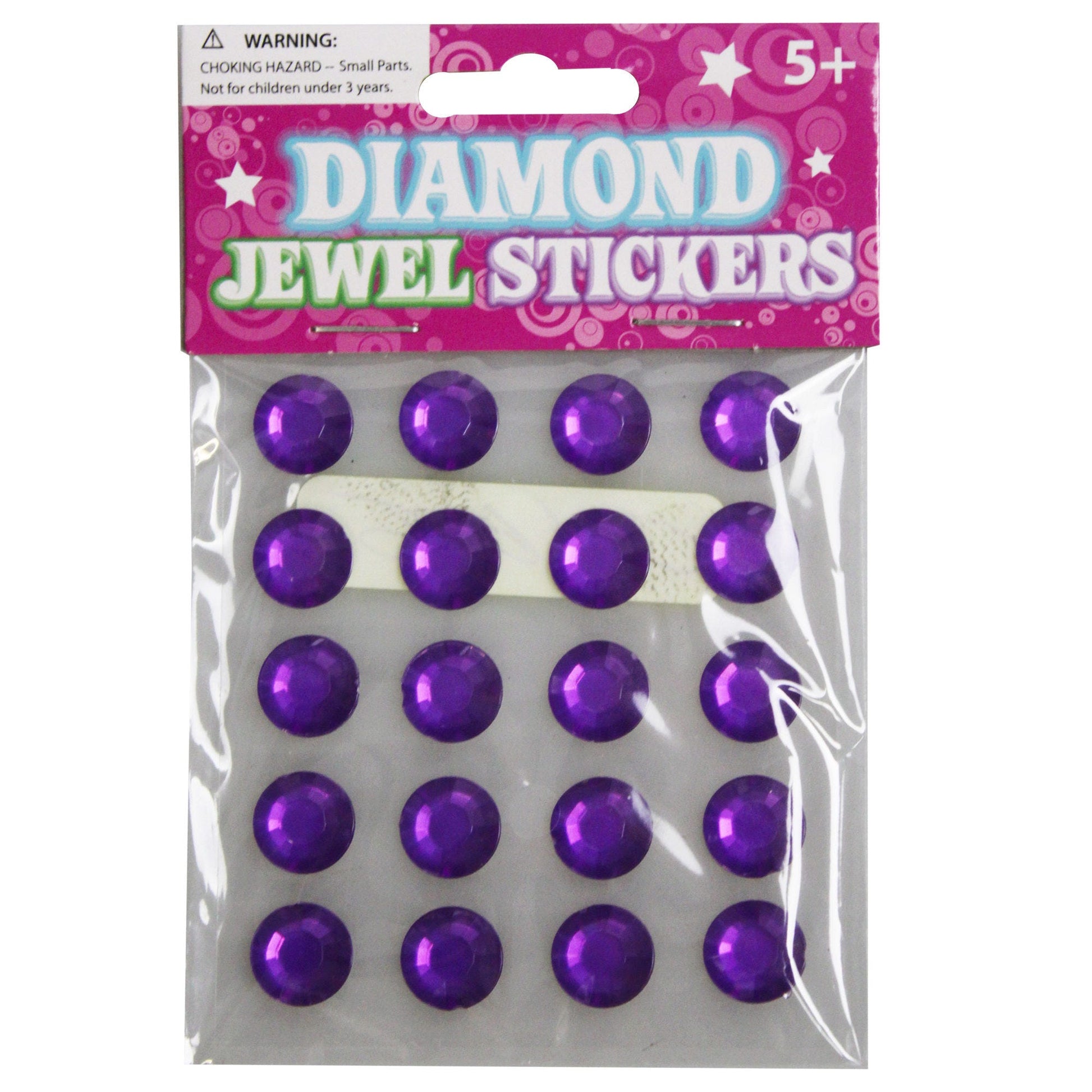 diamond jewel stickers - two assorted styles - 1728 per case -- 179 per box