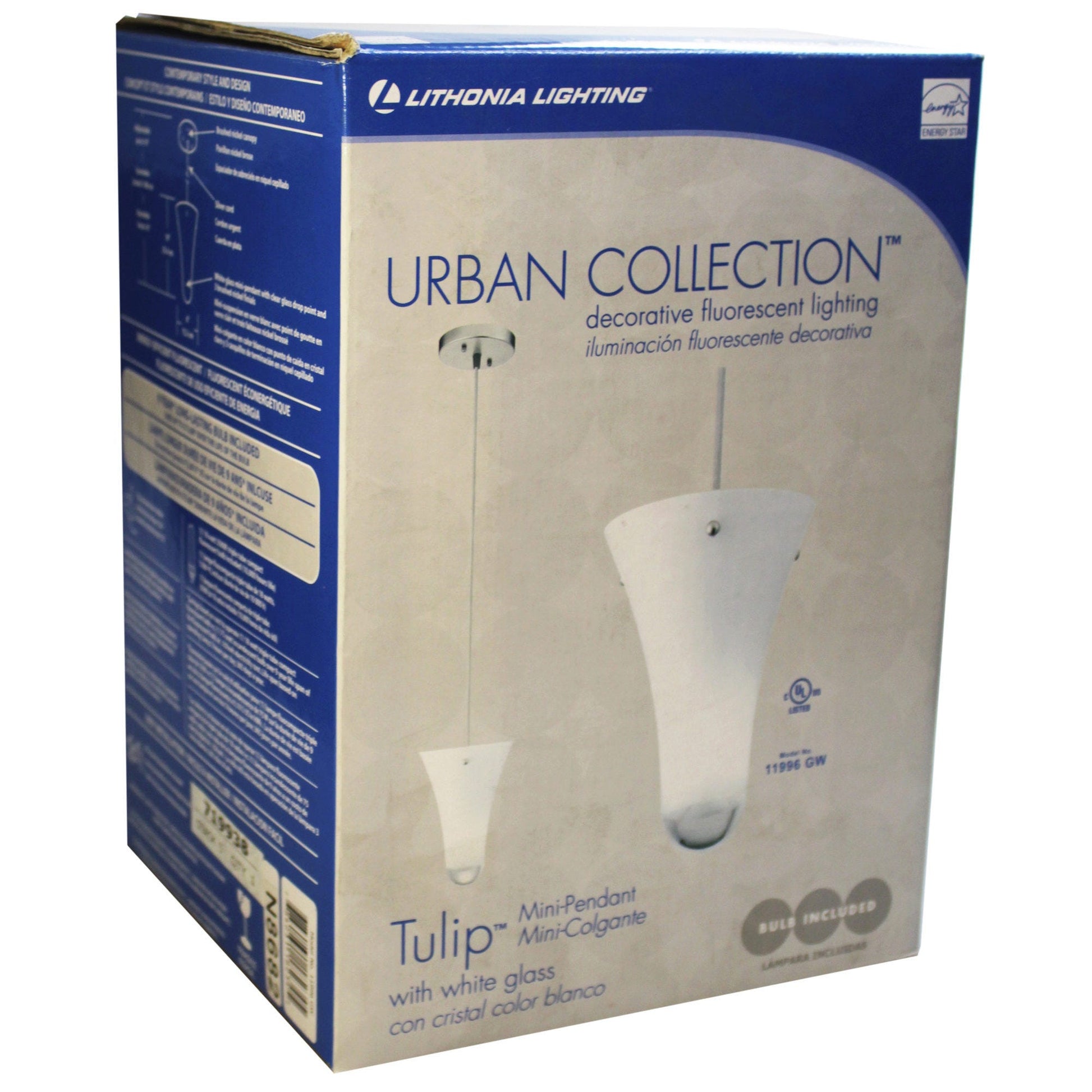 urban collection tulip min pendant fixture -- 5 per box