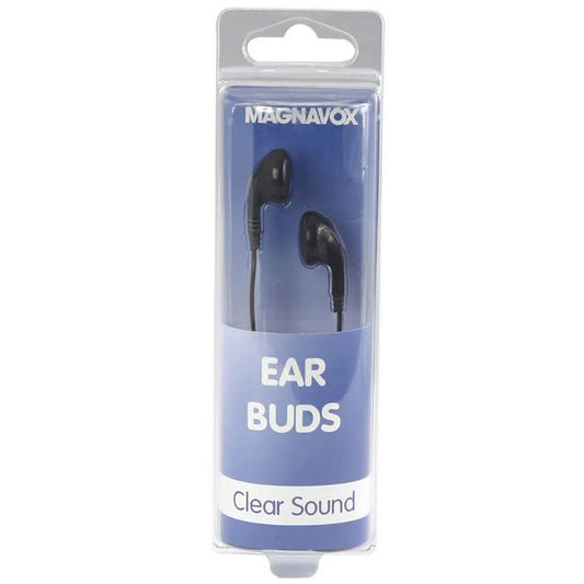 magnavox black earbuds -  -- 25 per box