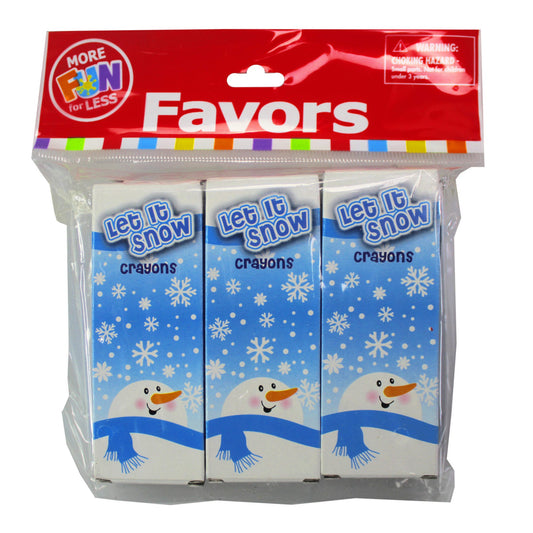 winter theme crayons-24 packs of 4 -- 52 per box