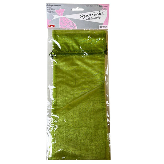 olive green pouches 5.75 x 14 - bulk  -- 63 per box