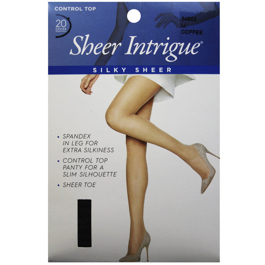 sheer intrigue coffee brown pantyhose - xxl -- 33 per box