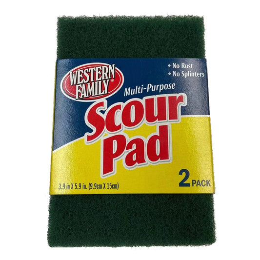 western family two pack multi-purpose scour pads  -- 24 per case