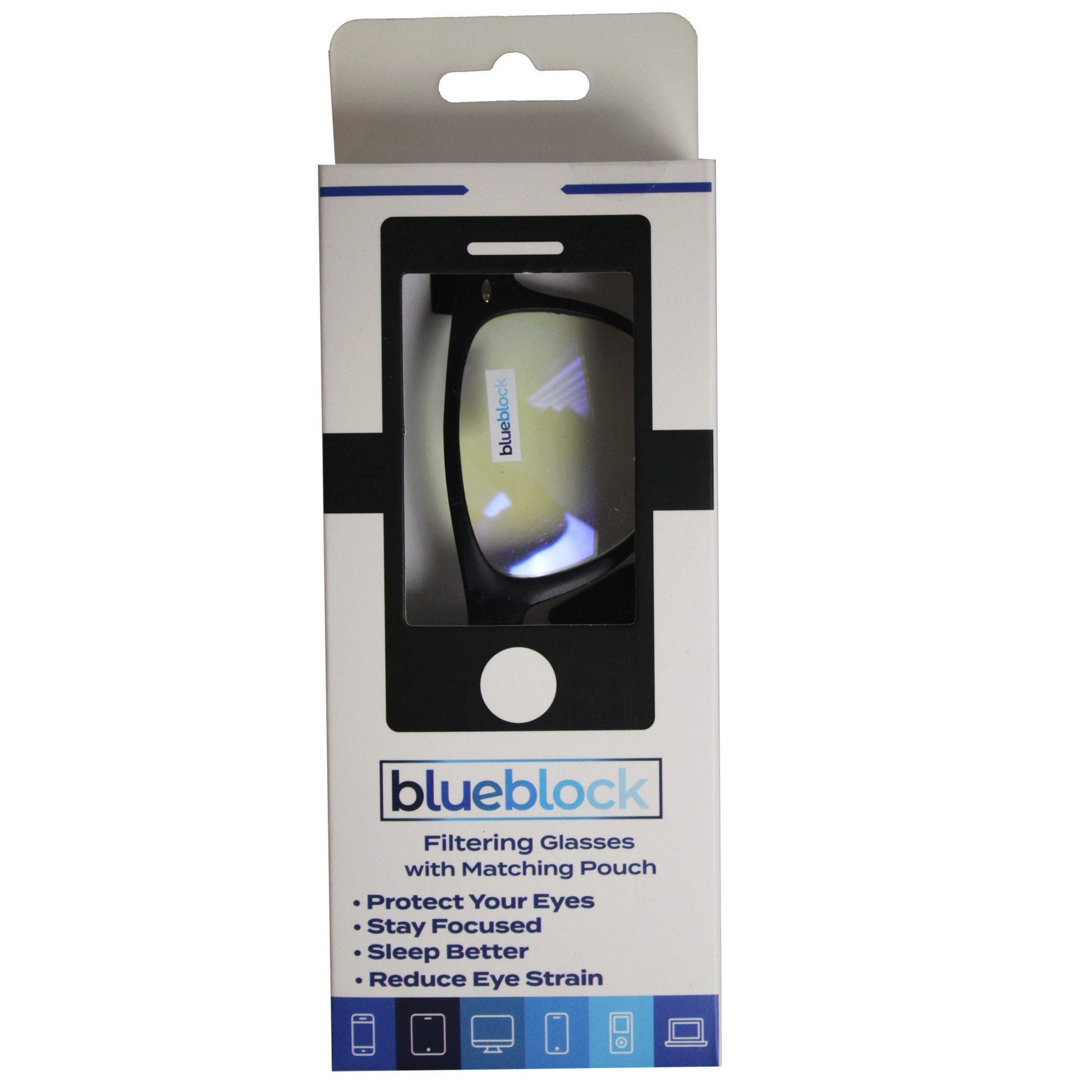 blue light block non-reading glasses -  -- 6 per box