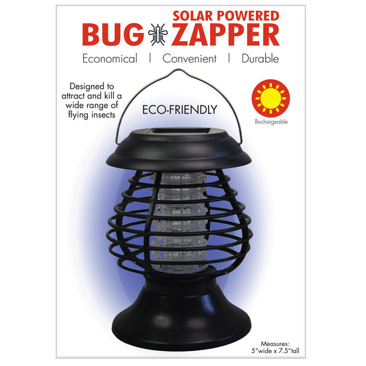 solar-powered light & insect zapper  -- 4 per box