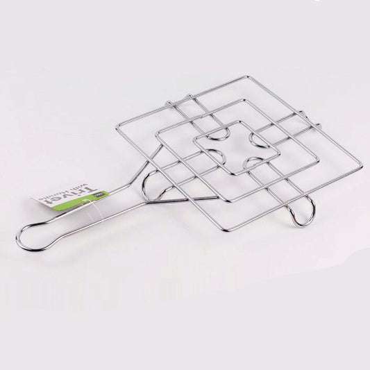 steel square trivet with long handle -- 12 per case