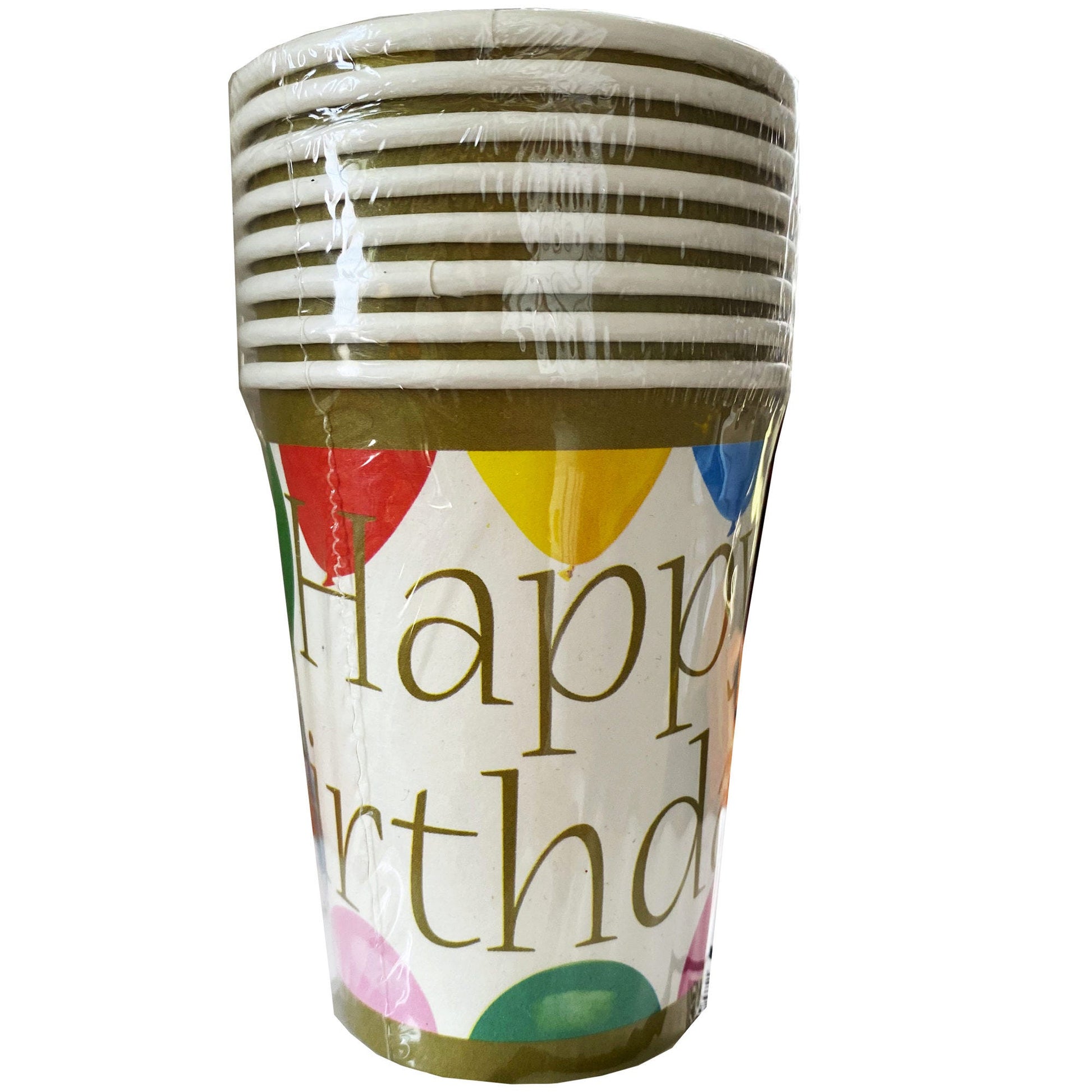 colorful balloon 10oz cups -  -- 71 per box