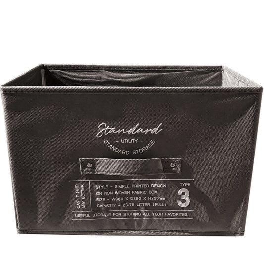 collapsible storage box with handle -- 6 per box