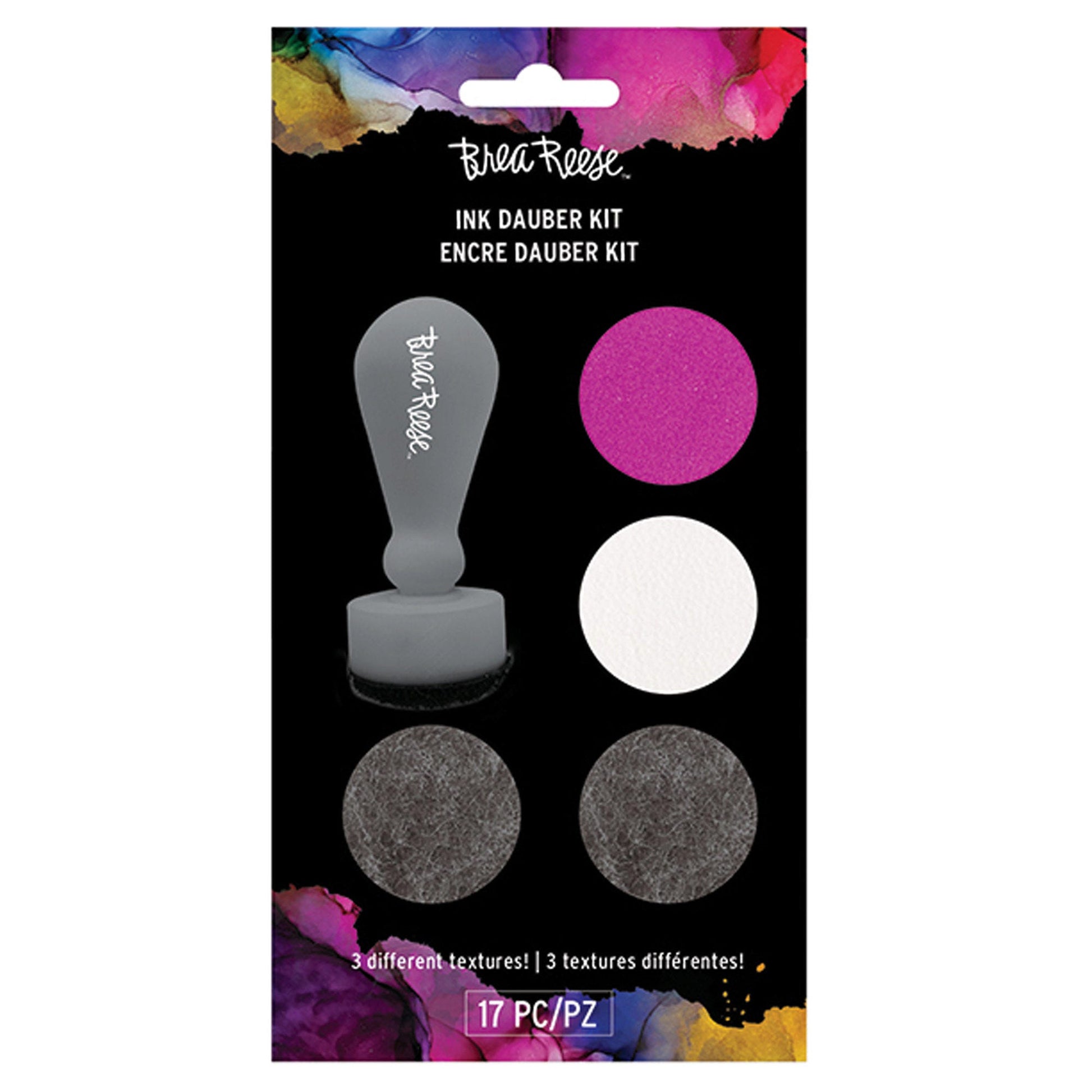 brea rose ink dauber kit - 3 textures -- 25 per box