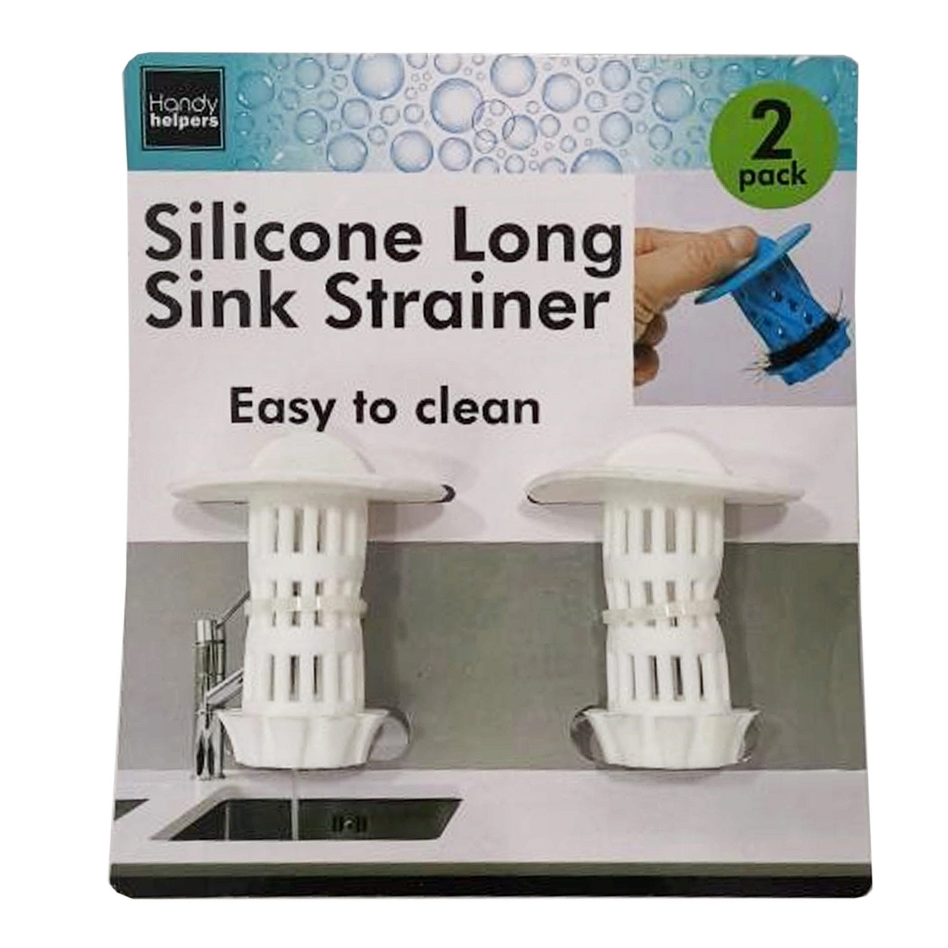 2 pack silicone long sink strainer -- 18 per box