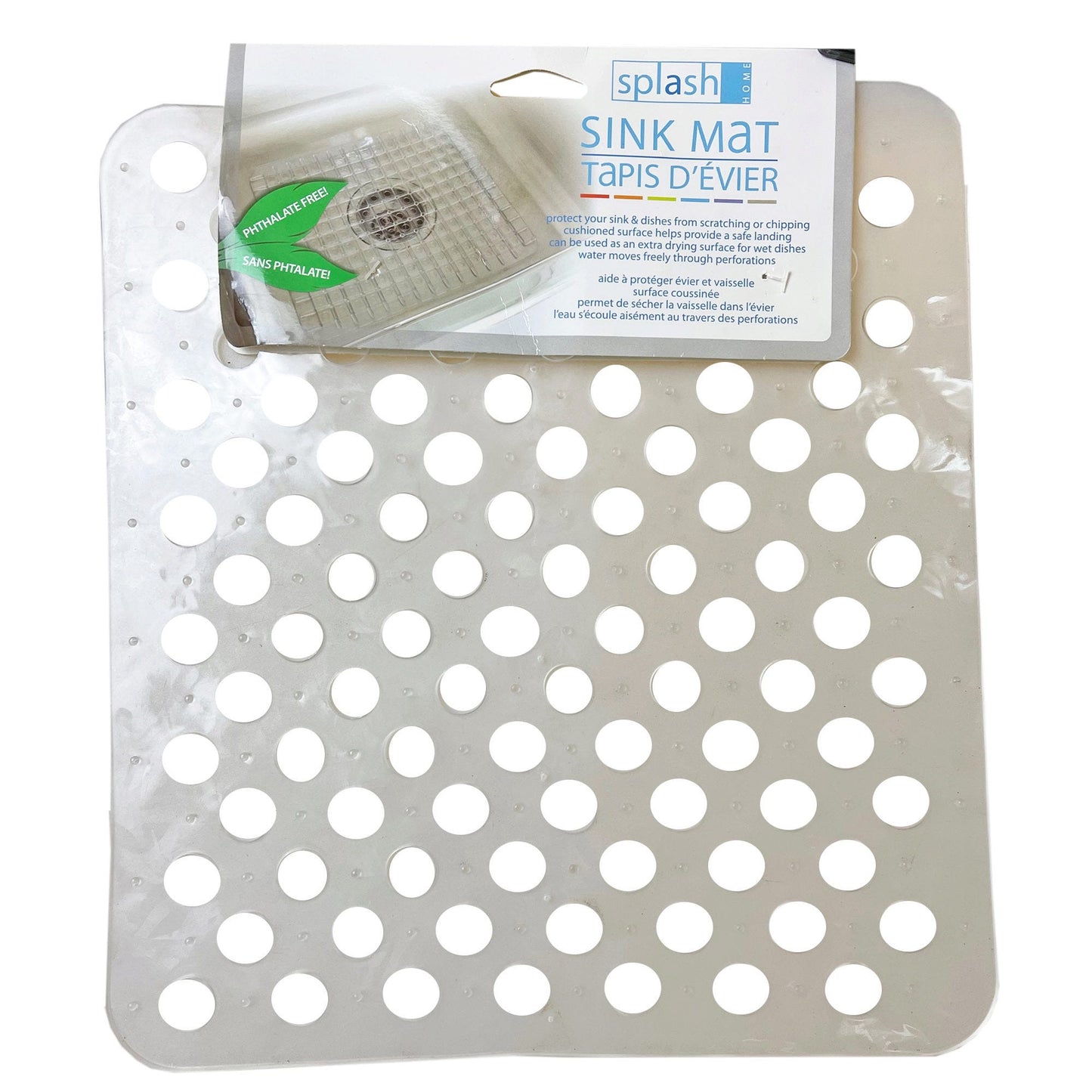 splash home vent style sink mats 11.5x12.5 -- 12 per case