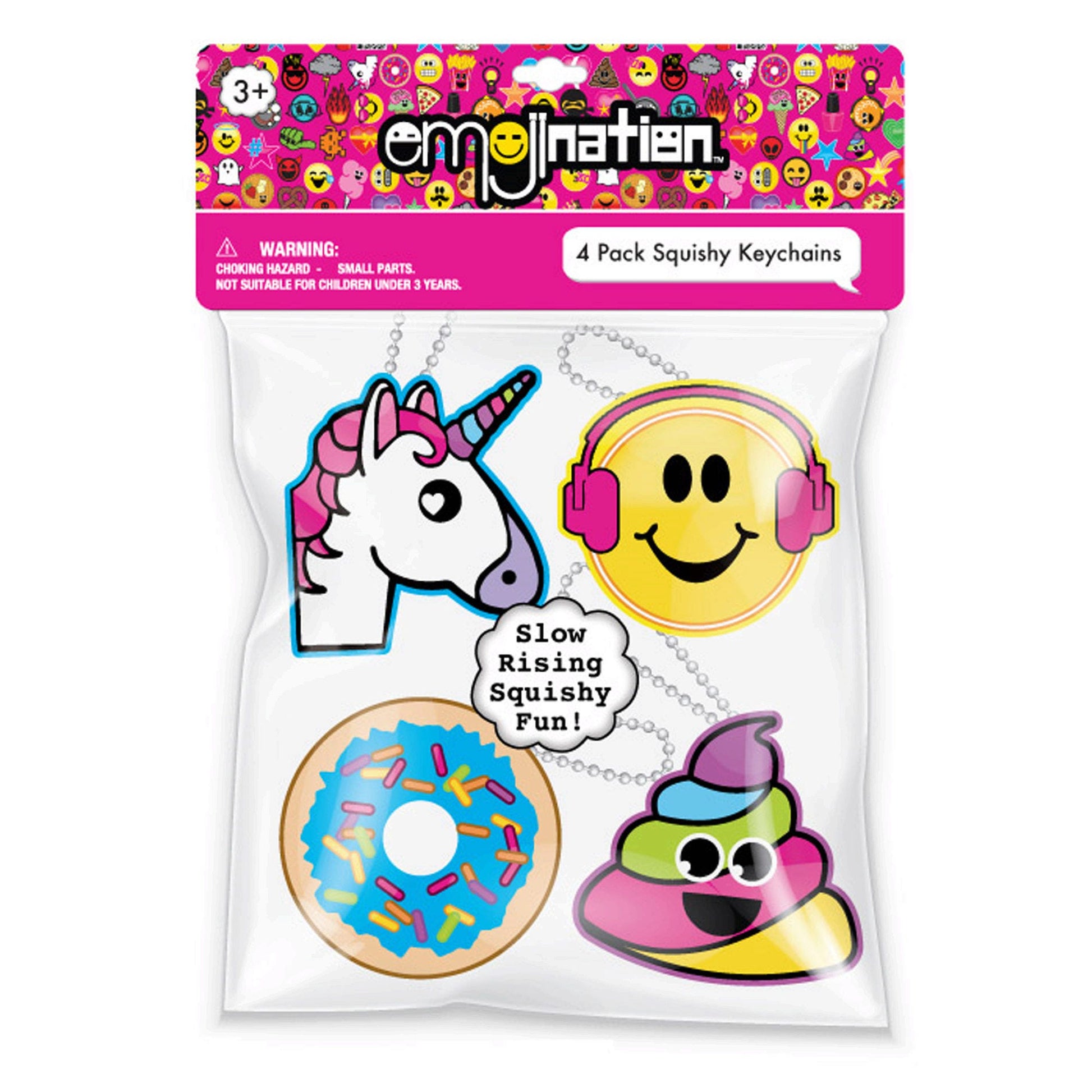 emojination squishy keychains - bulk packs  -- 35 per box