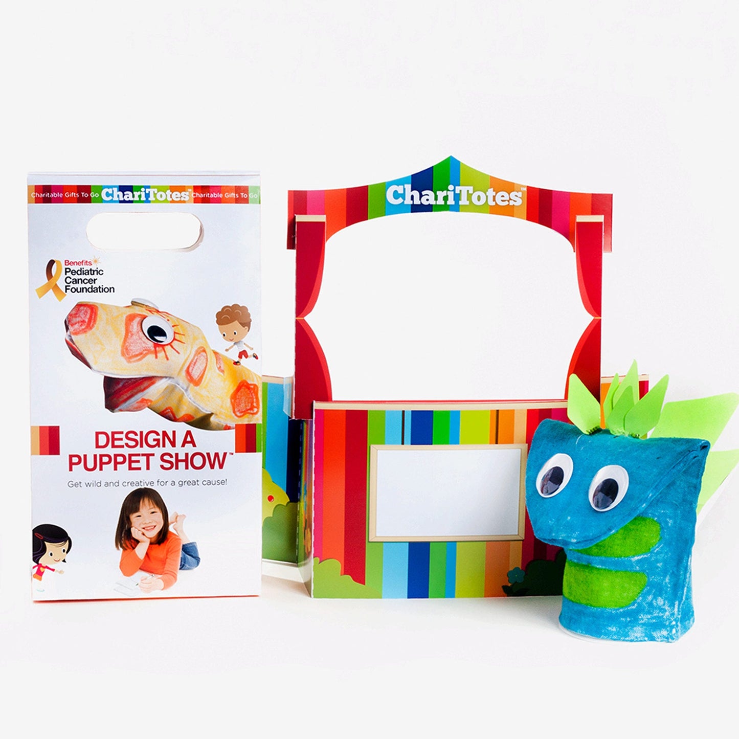 chari totes design a puppet show art kit  -- 8 per box