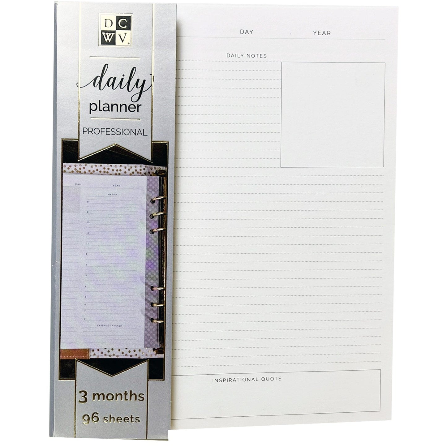 american crafts 3 month daily professional planner - 96 sheets 6.6 x 8.3 -  -- 12 per case