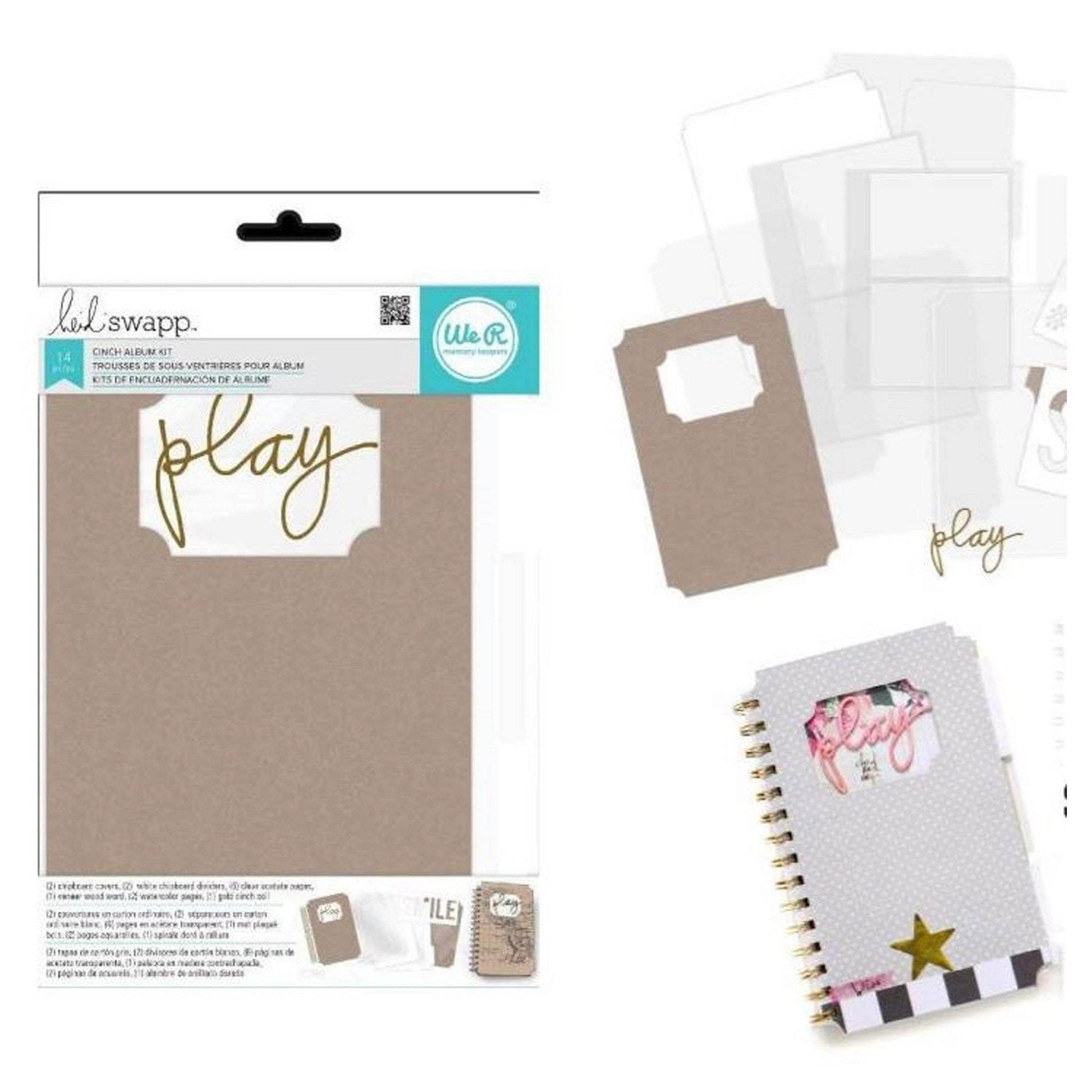 heidi swapp cinch album card kit - 14 piece - zz kit -- 24 per case